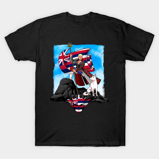 Cody Rhodes Hawaiian Flag T-Shirt by Meat Beat